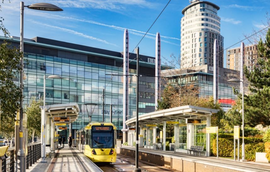 Tram at MediaCity