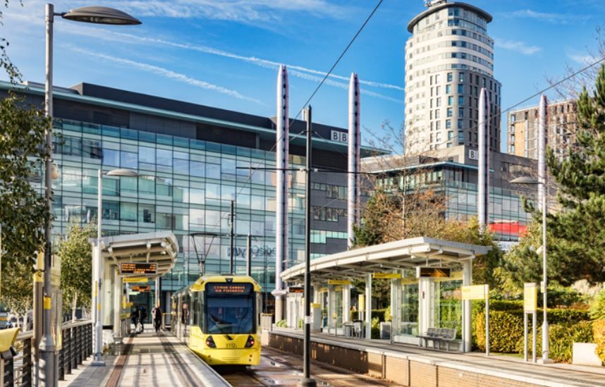 Tram at MediaCity